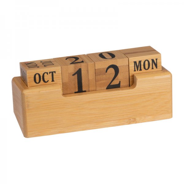 Calendar perpetuu din bambus