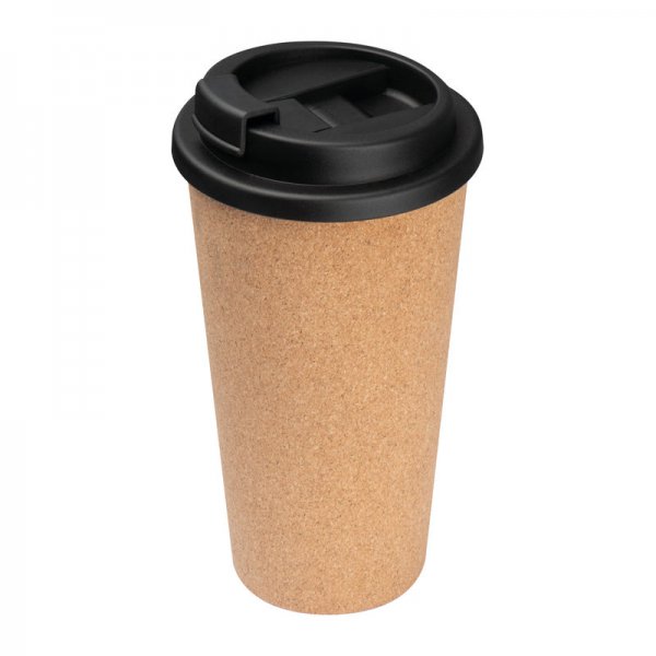 Pahar termos cu invelis din pluta, 400 ml