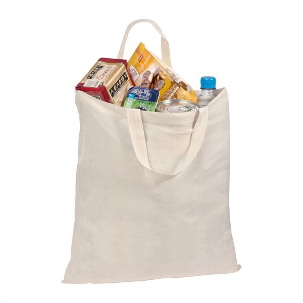 Sacosa de cumparaturi cu maner scurt, 140 g/m²